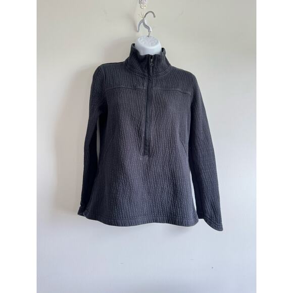 Crane & Lion Quilted Half Zip Pullover Gray Size 6 Cotton Blend Long Sleeve - Picture 1 of 6